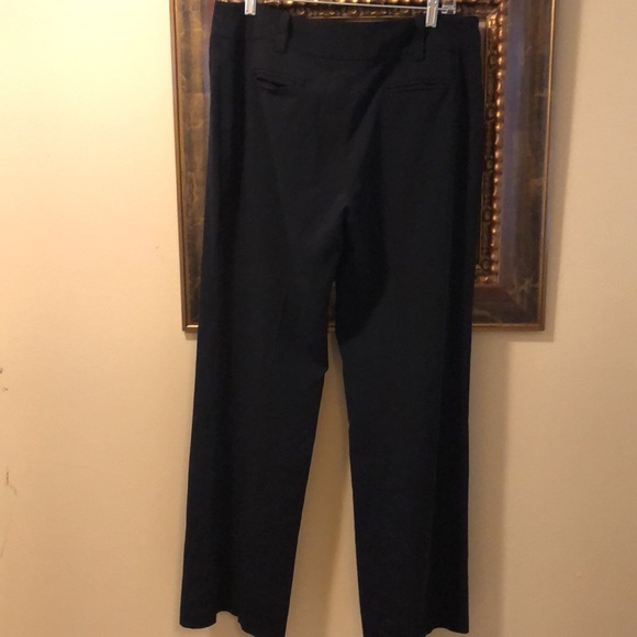 AB Studio Classic black wide leg pants with faux front and back real pockets - Picture 3 of 9